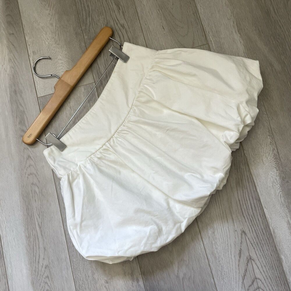 Rumor Bubble Skirt pleated mini womens White (size 10) going out modern party